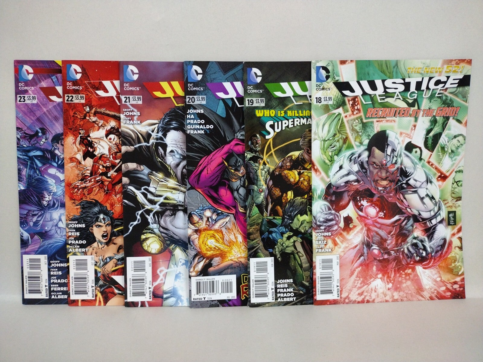 Justice League (2013) DC Comic Lot Set 18 19 20 21 22 23 Ivan Reis Gary Frank