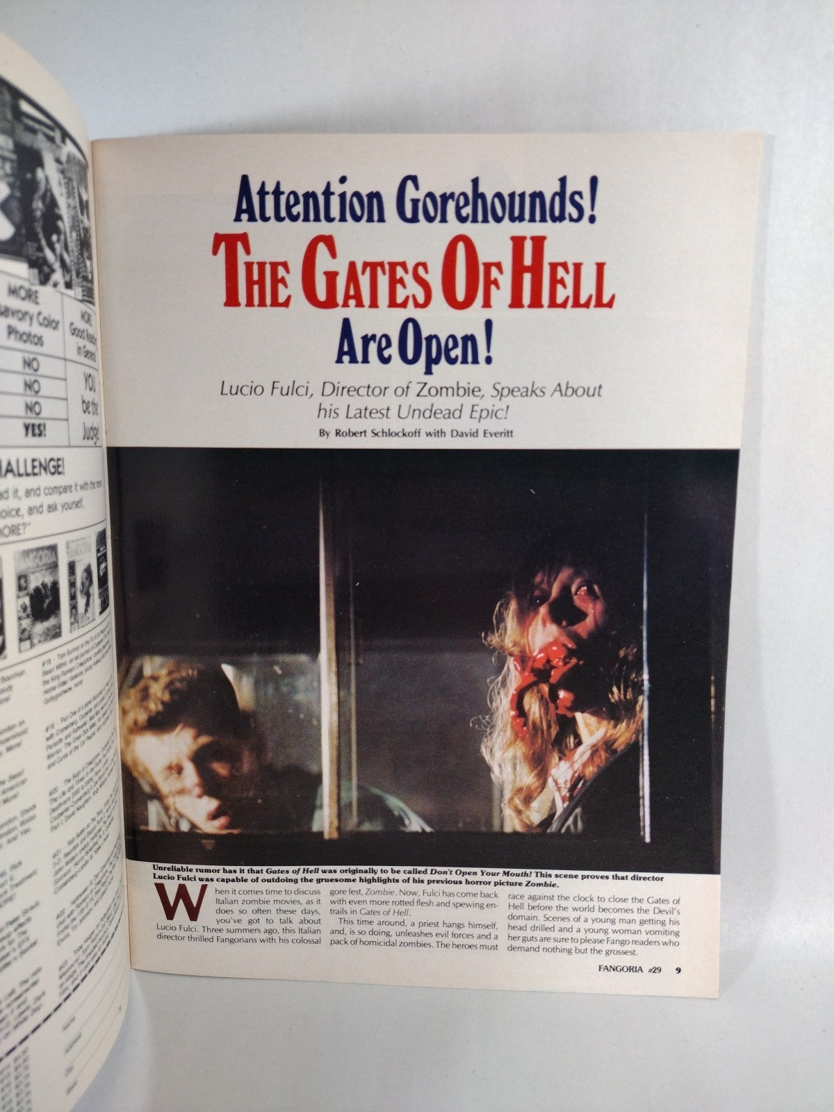 Fangoria Magazine 29 (1983) American Werewolf In London Poster Twilight Zone VF