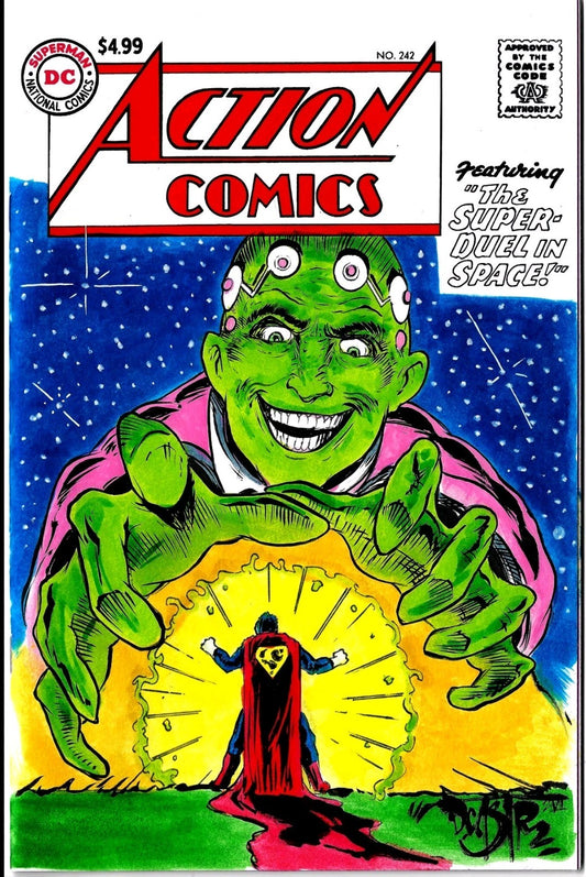 Action Comics 242 Facsimile Ed 2026 DC Comic Sketch Cover W DCastr Original Art