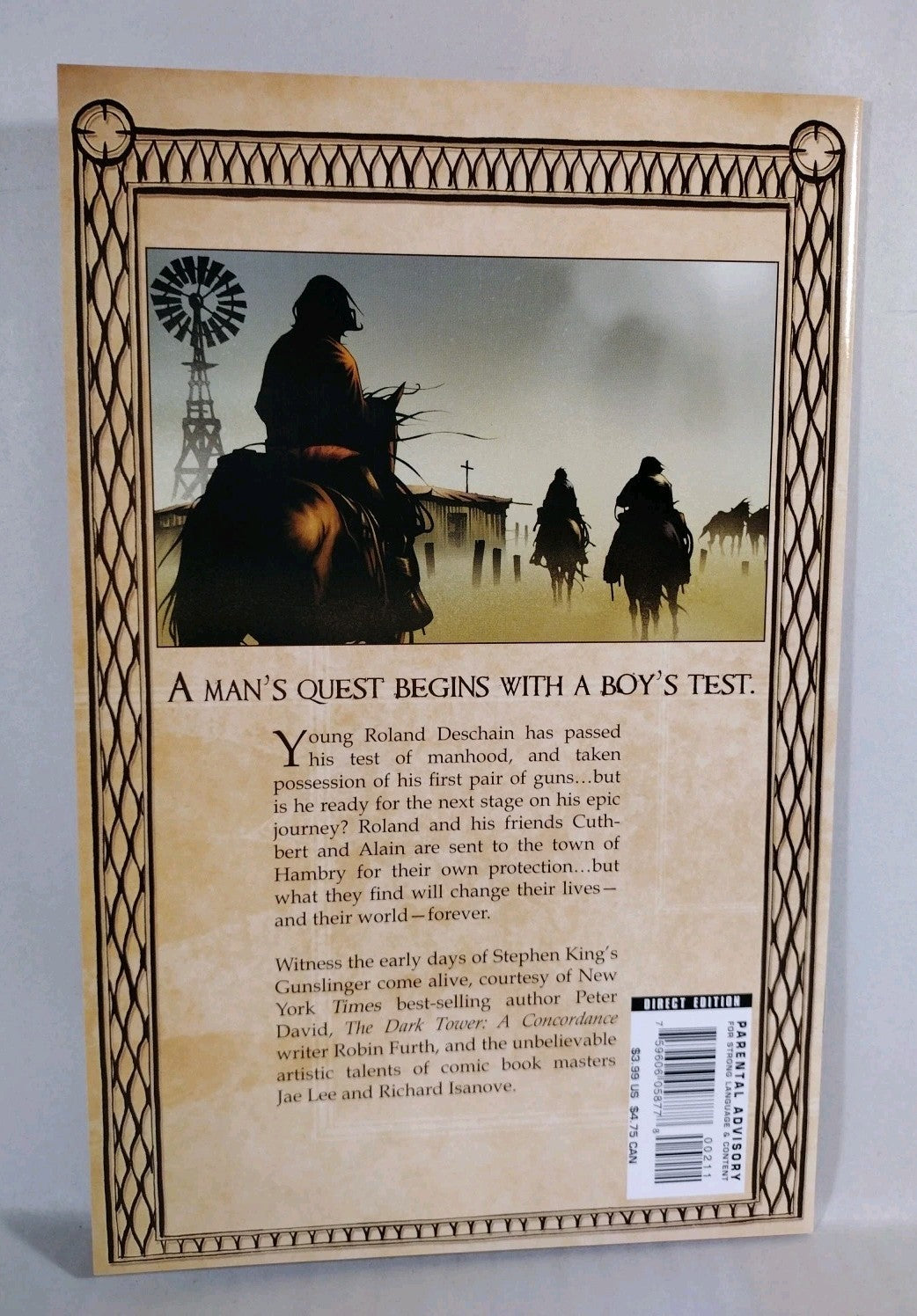 Dark Tower Gunslinger Born #2 (2007) Marvel Comic Signed Jae Lee DF COA 45/300