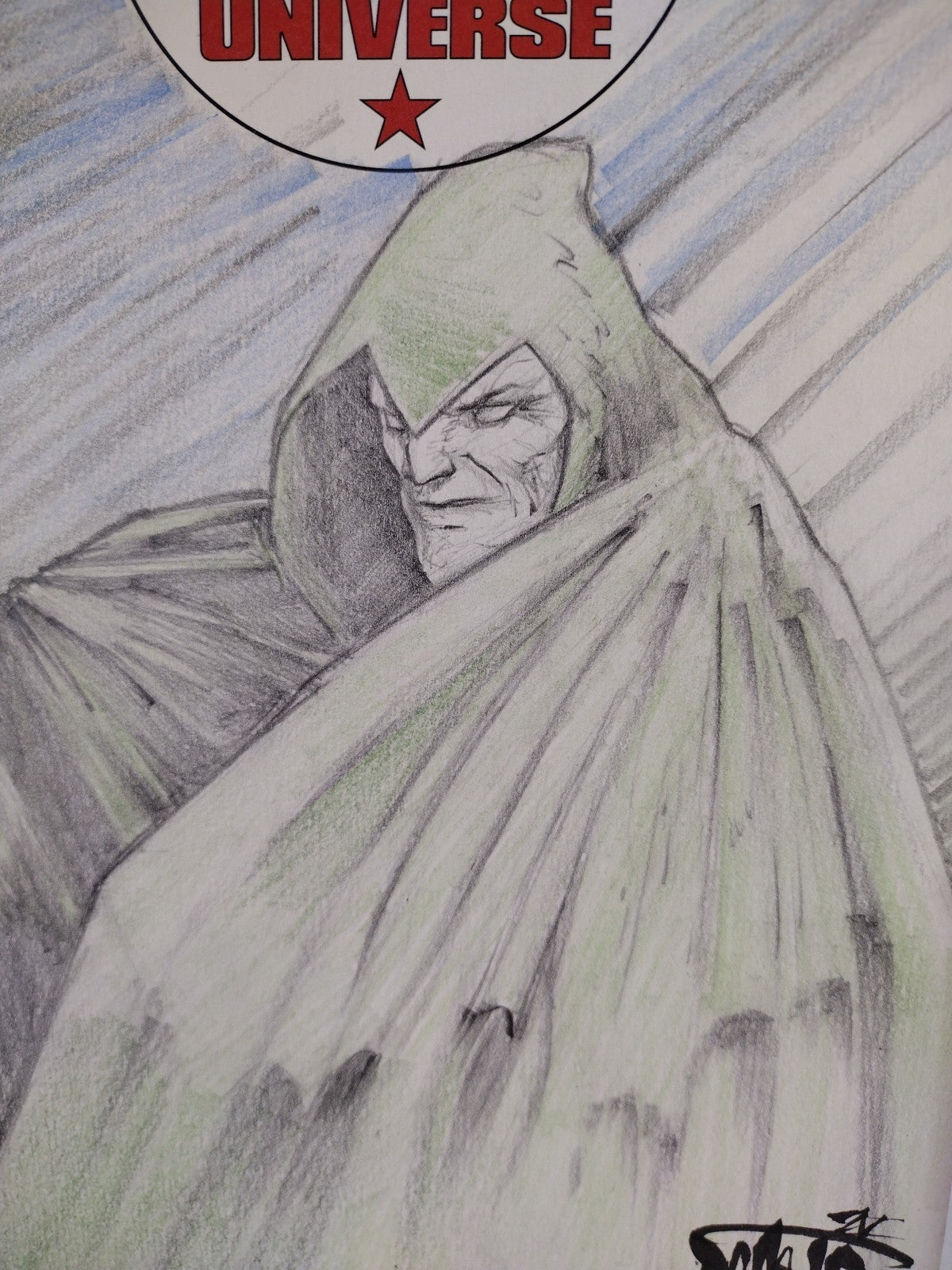 New History Of The DC Universe #1 Sketch Cover Var Comic W Original DCastr Art