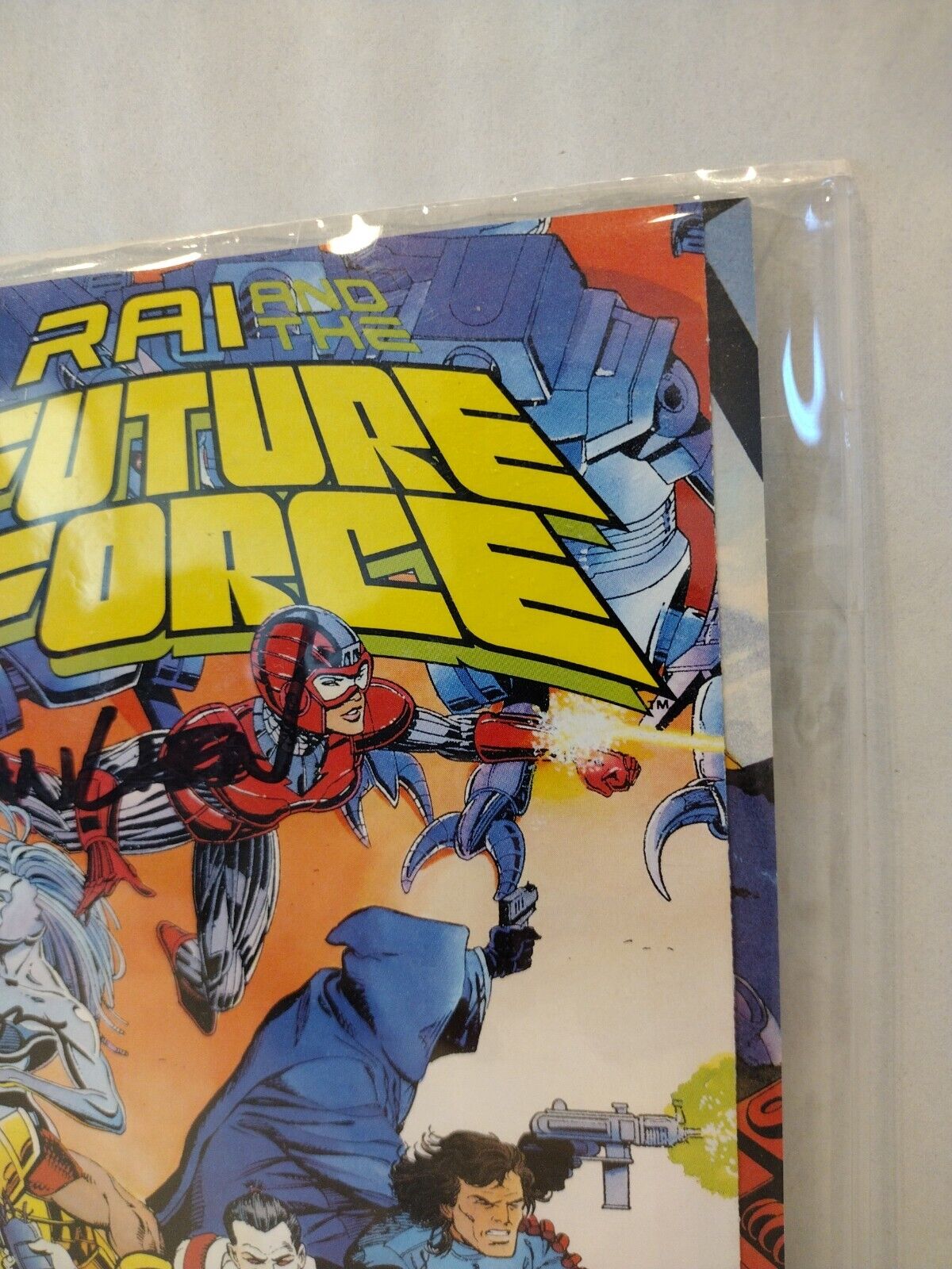 Rai And The Future Force #9 (1993) Valiant Comic Verified Signature Series W COA