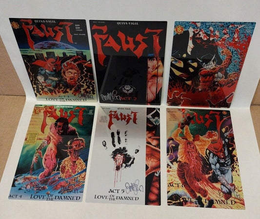 Faust Northstar Metal Print Set Covers 1 2 3 4 5 6 Signed Tim Vigil 