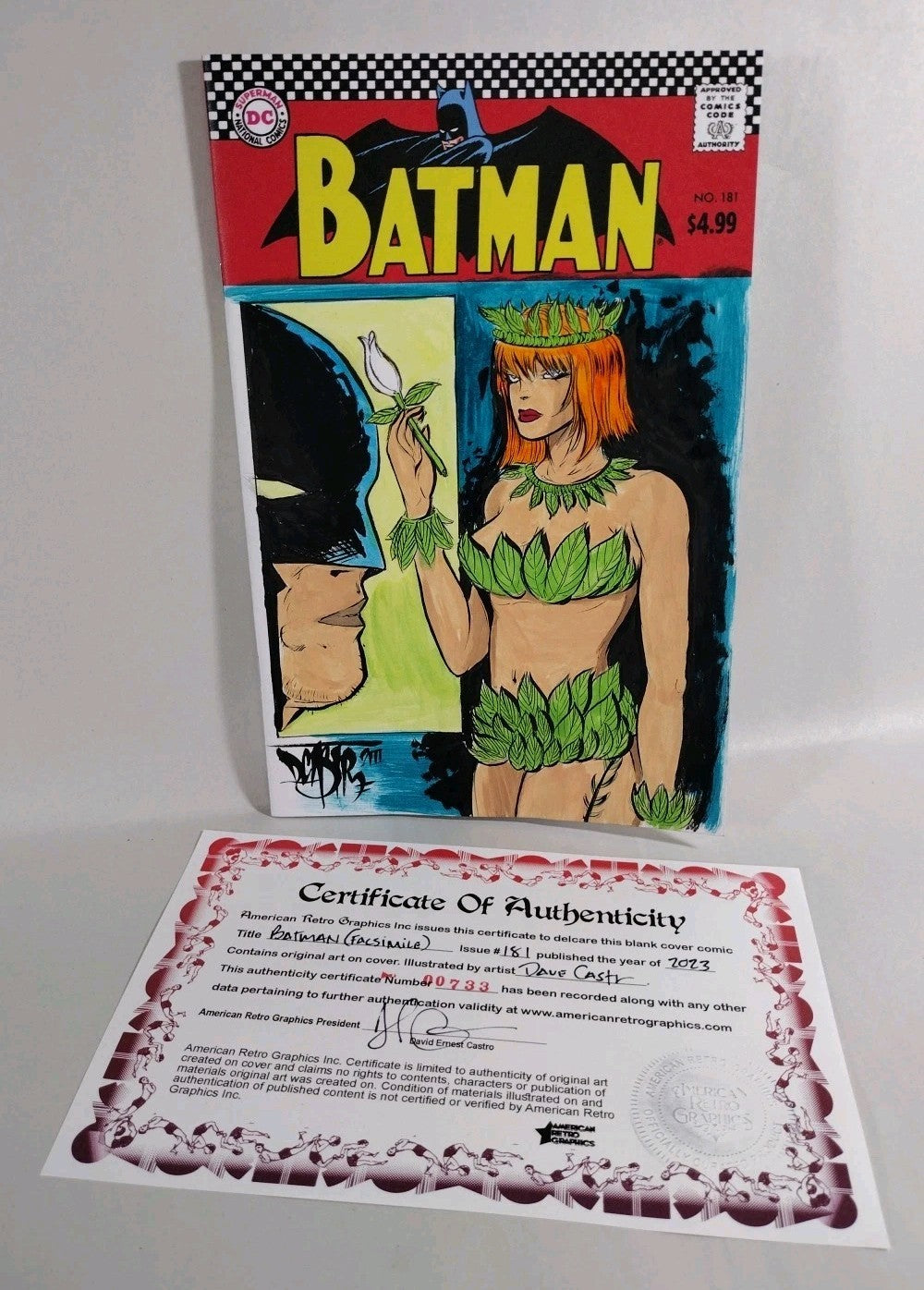 Batman Facsimile #181 (2023) DC Comic Sketch Cover Var W Original Dave Castr Art