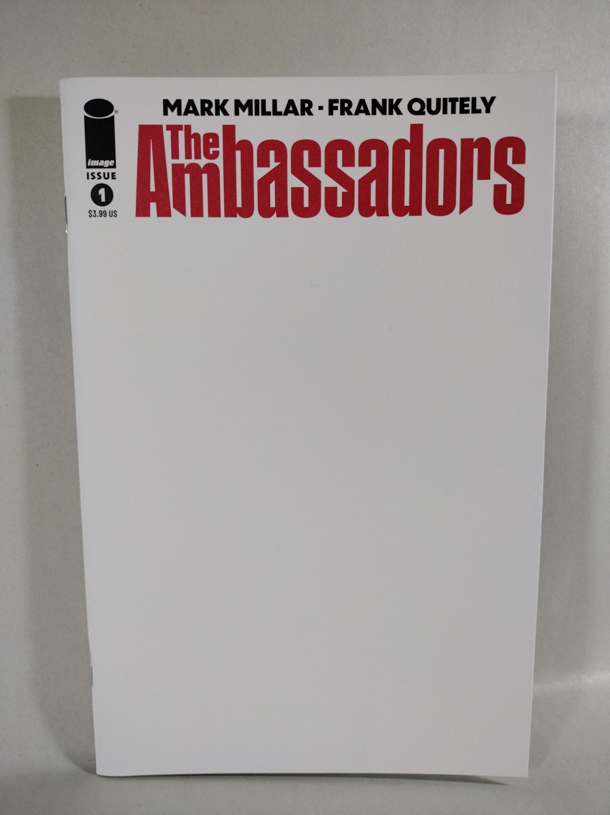 Ambassadors #1 (2022) Image Comic Blank Sketch Variant Cover NM