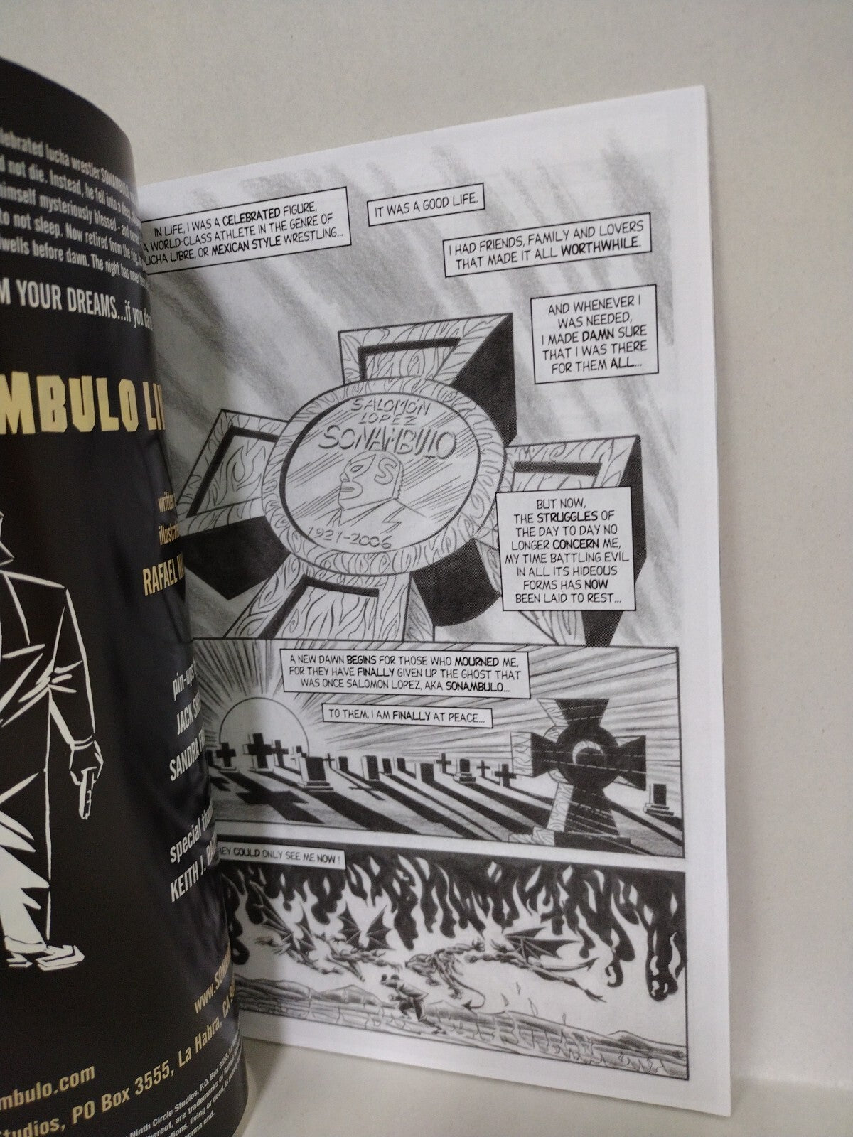 SONAMBULO Lives! (2009) Ninth Circle Comic Rafael Navarro VG-FN