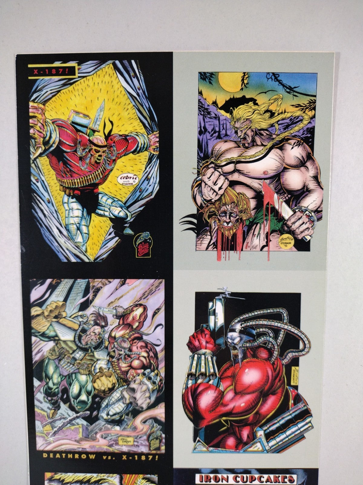 Blue Comet Comics (1993) Uncut Trading Card Sheet Signed Craig Storman