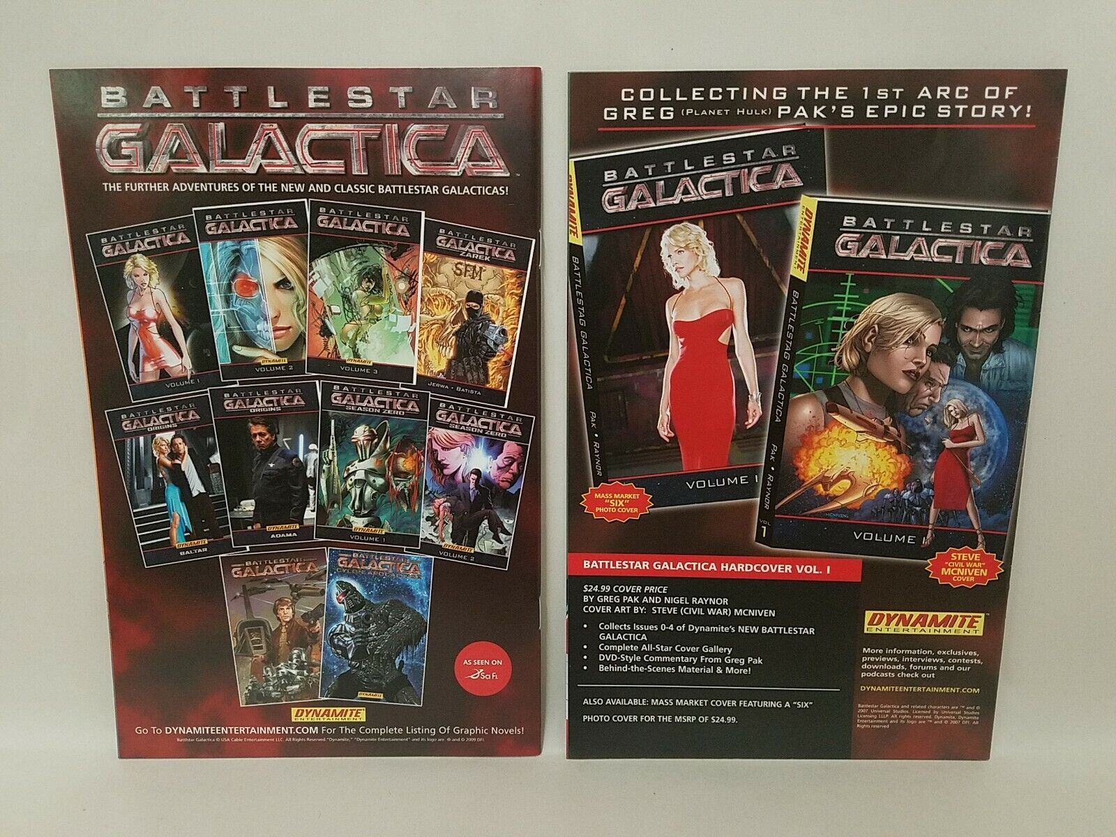 Battlestar Galactica 2007 Dynamite 6 Comic Lot Zerek Cylon Apocalypse Final Five