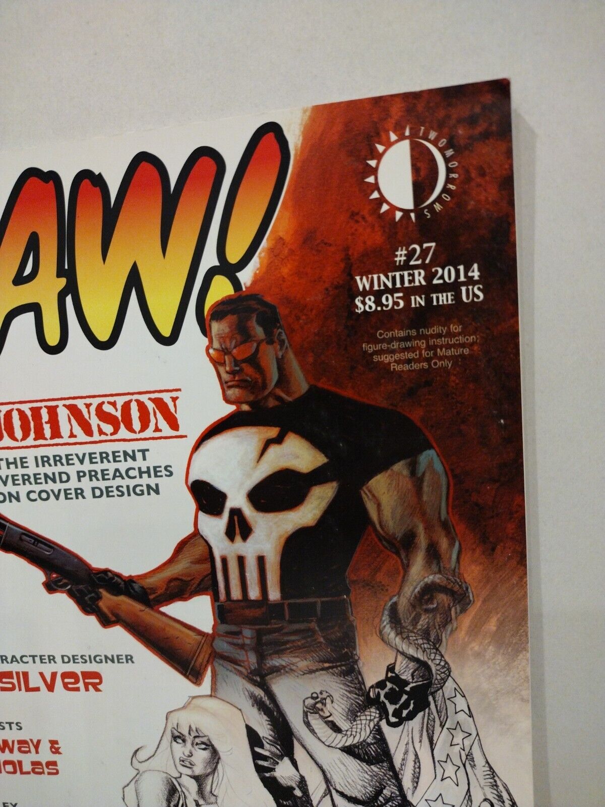 DRAW! Magazine #27 (2014) Two Morrows Dave Johnson Feature Punisher Cover New