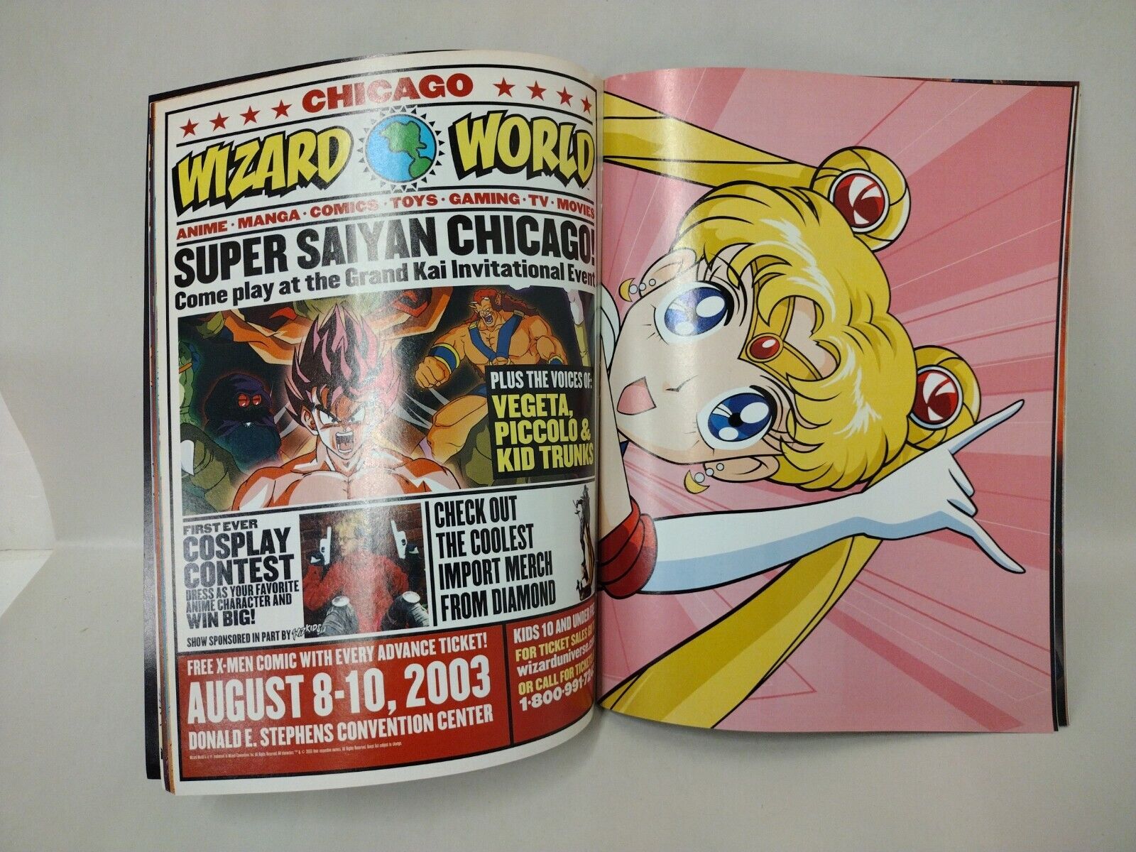 YU-GI-OH Summer 2003 Magazine WIZARD Ent Sailor Moon Pokemon Dragon Ball Posters