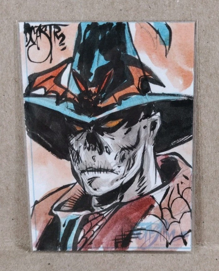 Dave Castr Crusin (2025) OAC Sketch Card W Original Nocturnals Gunwitch Art