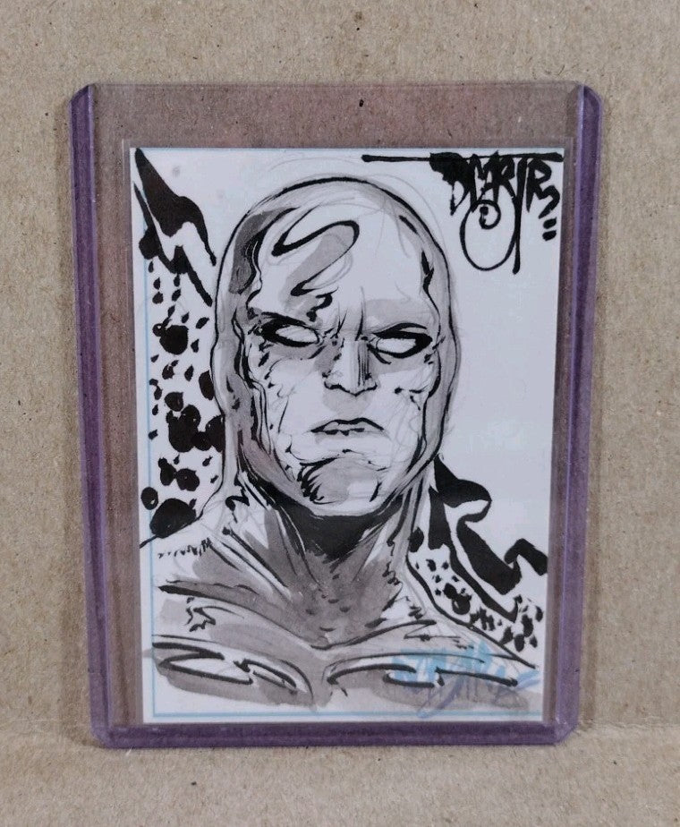 Dave Castr Crusin (2025) OAC Sketch Card W Original Marvel Silver Surfer Art 