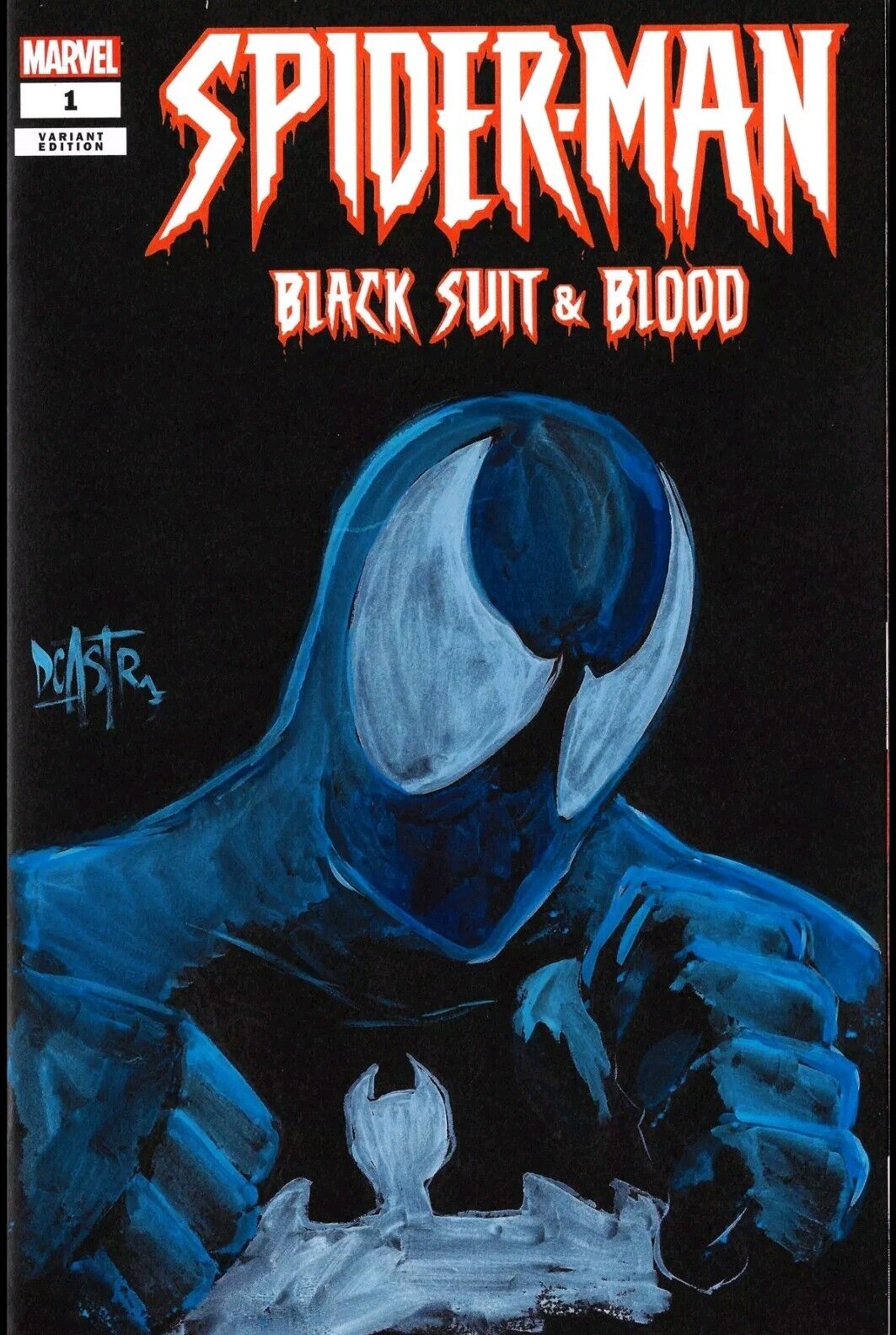 Spider-Man Black Suit & Blood #1 (2024) Marvel Sketch Var Comic W Original Art