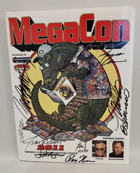 MegaCon Comic Convention 2011 Program Signed 10x J Scott Campbell Roy Thomas +