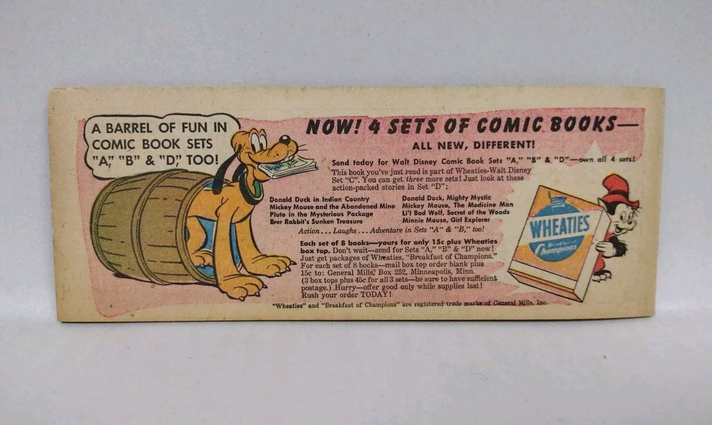 Goofy Big Game Hunter #C-7 (1951) Disney General Mills Mini Comic