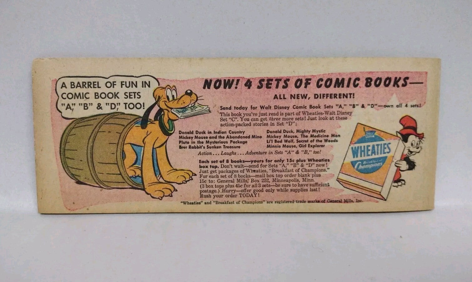 Goofy Big Game Hunter #C-7 (1951) Disney General Mills Mini Comic