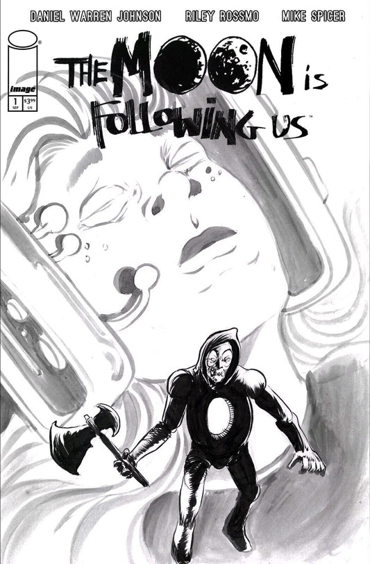 The Moon Is Following Us #1 (2024) Image Comics Sketch Cover Var W Original Art