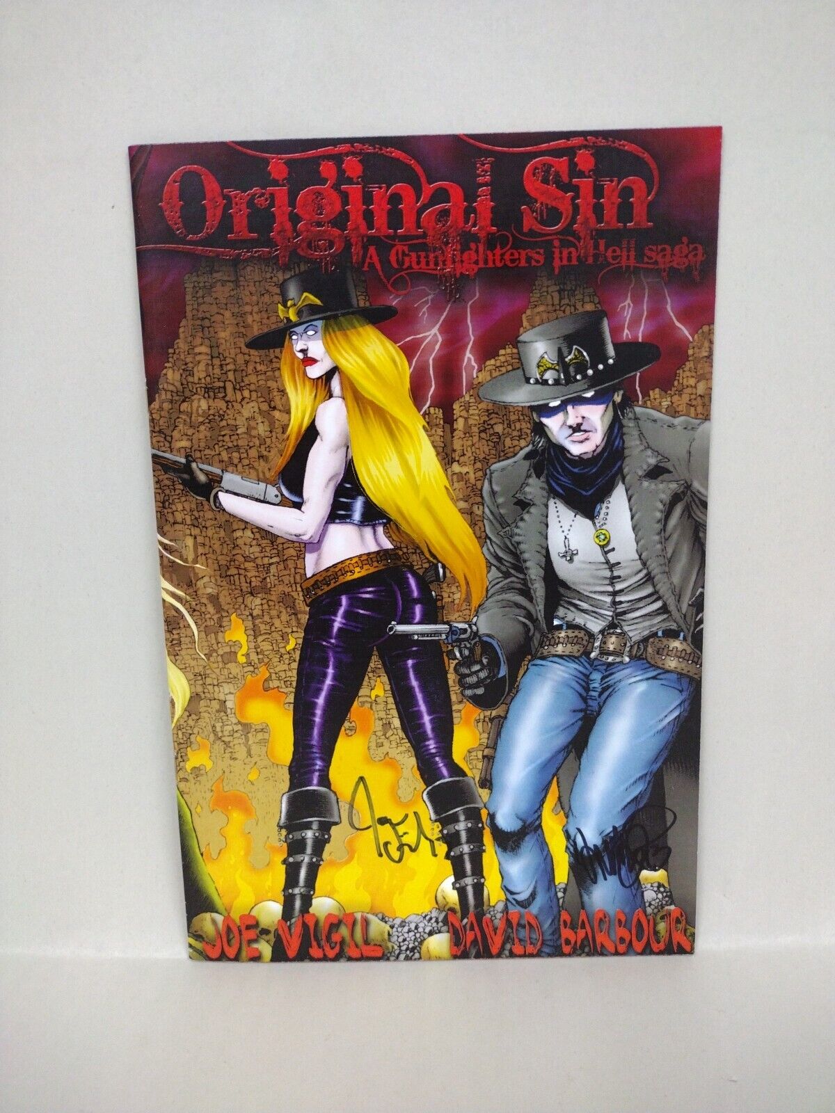 Original Sin (2012) Complete Wild Angels Comic Set #1 2 3 Signed Joe Tim Vigil