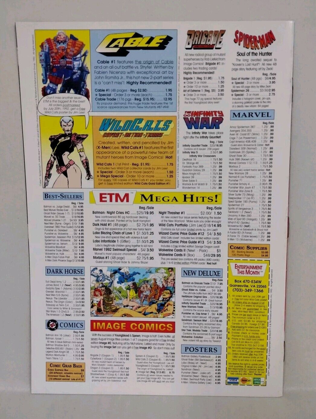 Rare Wizard Magazine (1992) Jim Lee All-Star Fanfest San Diego Padres Giveaway