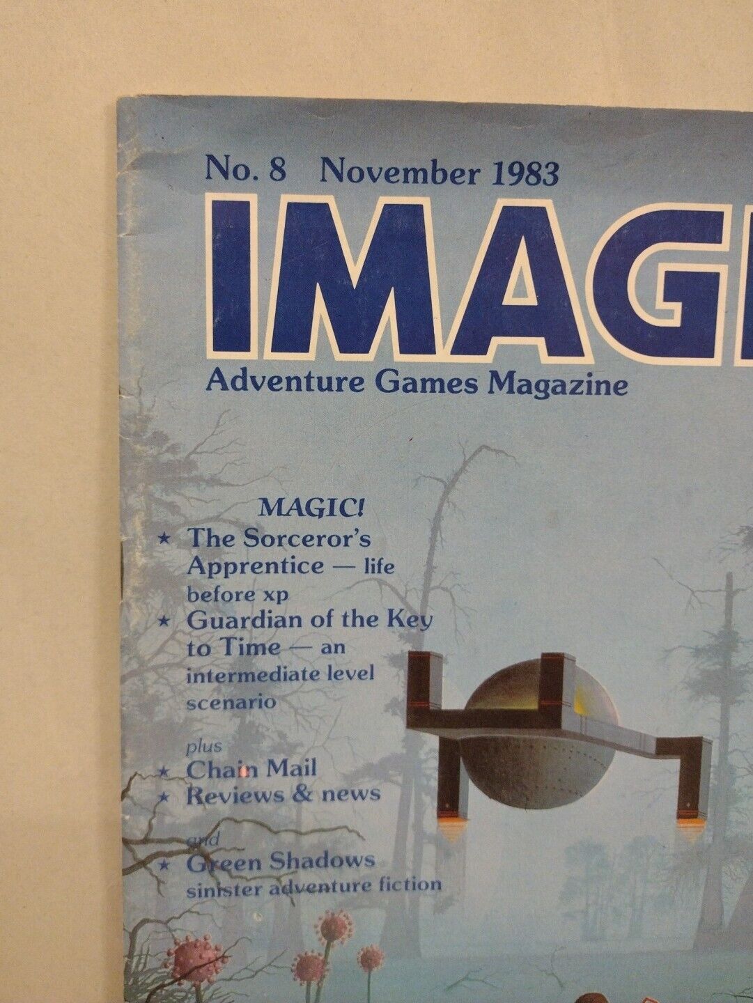 Imagine Adventure Games Magazine #8 (1983) TSR AD&D Guardian of the Key to Time