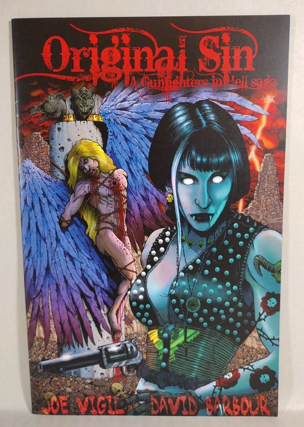 Original Sin (2012) Complete Wild Angels Comic Set #1 2 3 Signed Joe Tim Vigil
