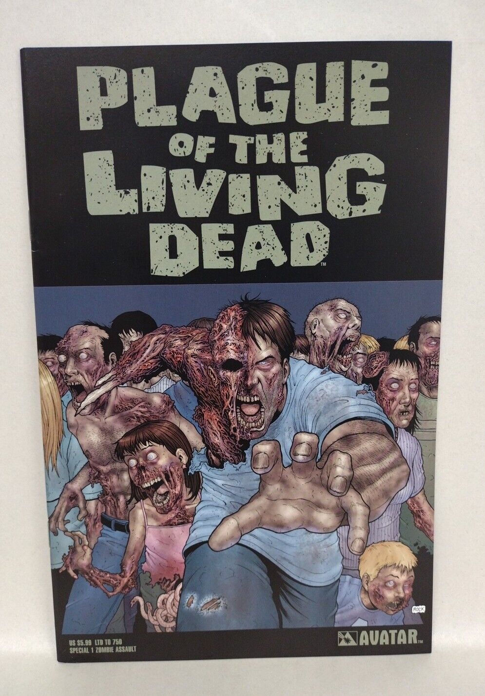 Plague Of The Living Dead Special #1 (2007) Avatar Zombie Assault Variant Cover