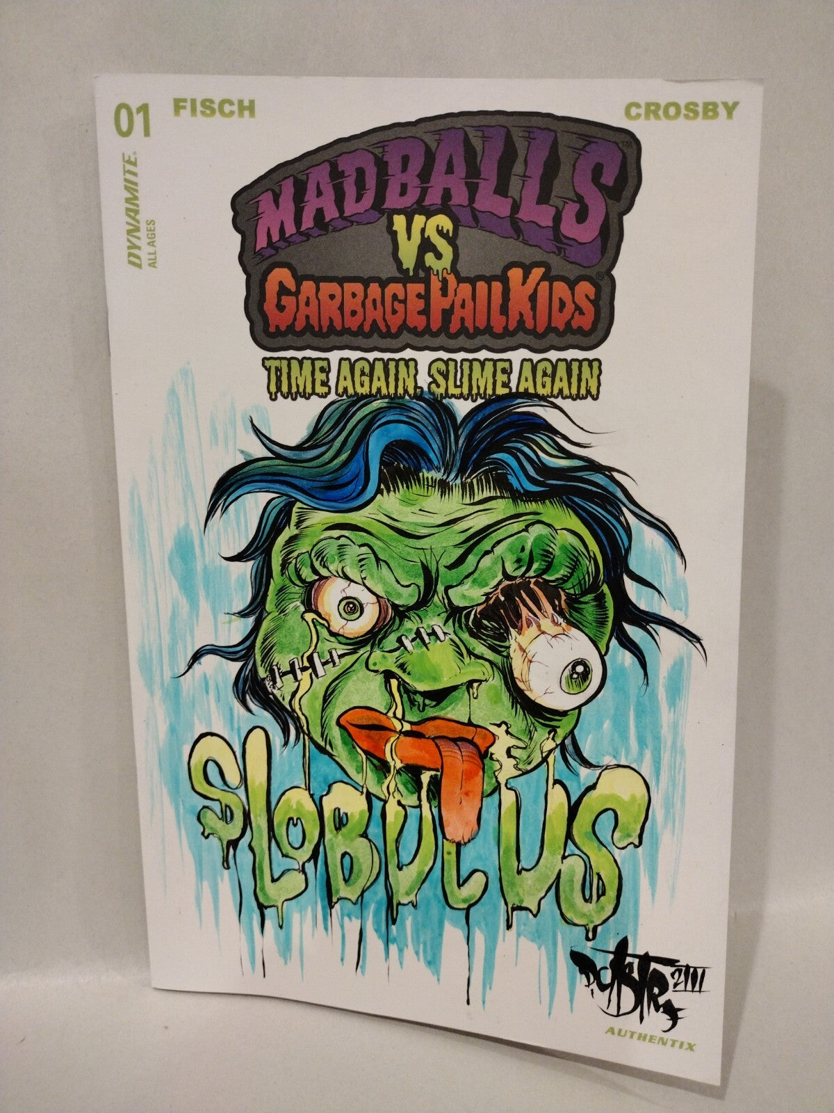 Madballs vs Garbage Pail Kids TGSA 1 Sketch Variant Comic W DCastr Original Art