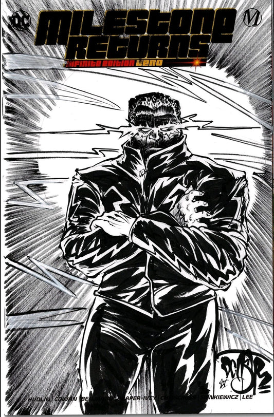 MILESTONE RETURNS INFINITE EDITION #1 Sketch Variant Cover W Original DCastr Art