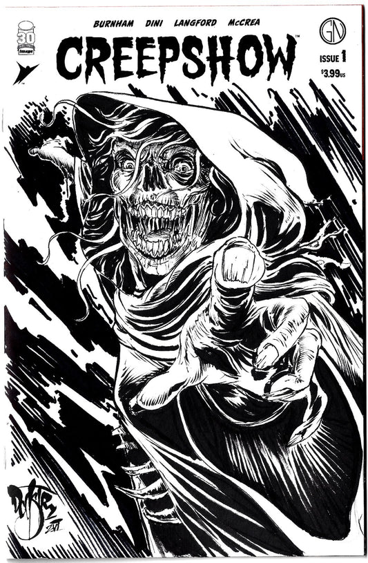 Creepshow #1 (2022) Image Comic Sketch Cover Variant W Original Dave Castr Art