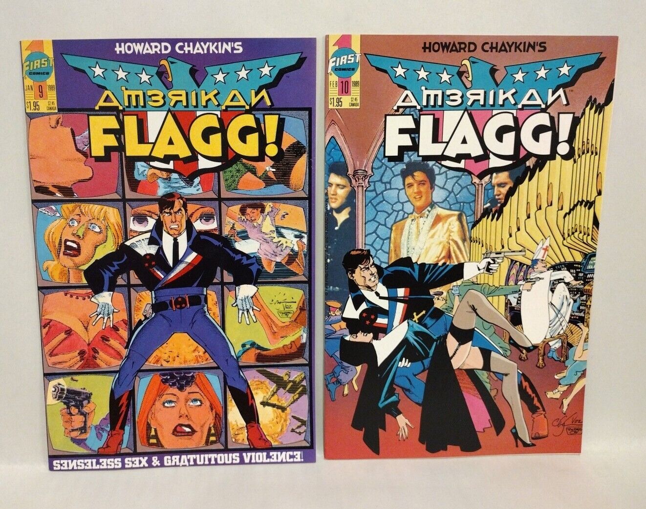 Amerikan Flagg (1988) Complete First Comics Vol 2 Lot Set #1-12 Howard Chaykin