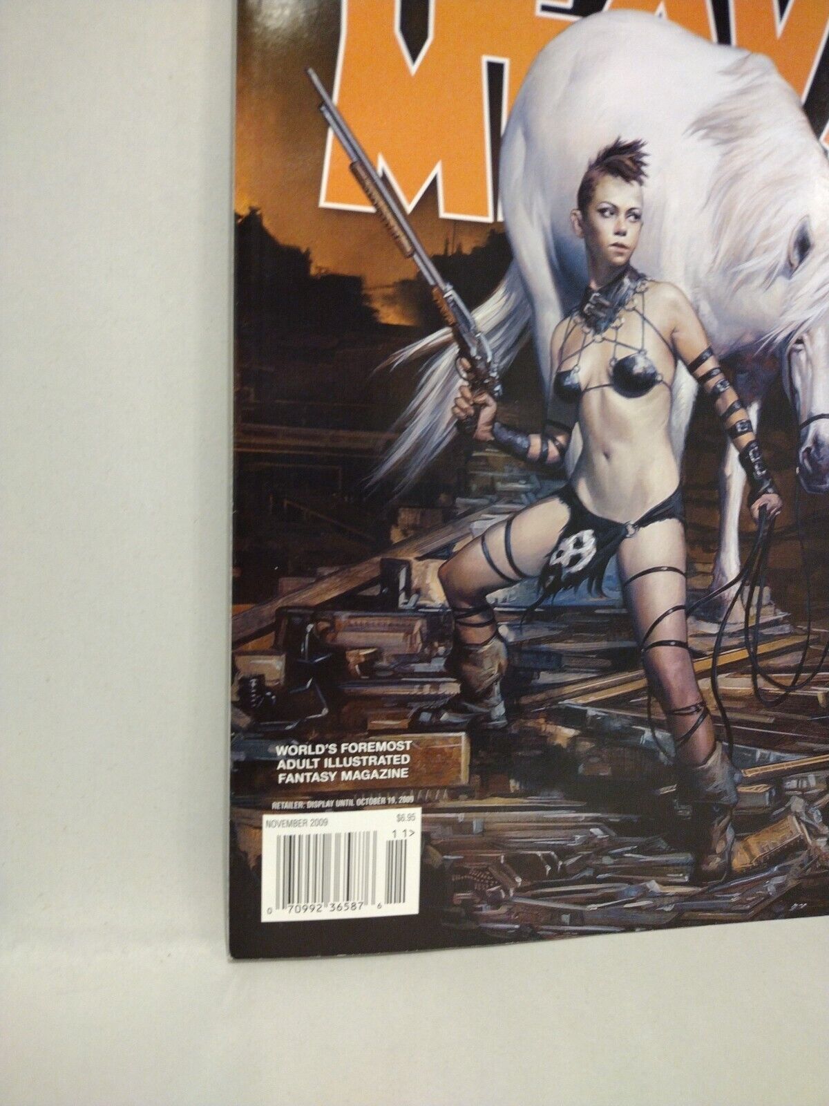 HEAVY METAL Magazine (Nov, 2009) Colt The Outlander Boris Vallejo New 