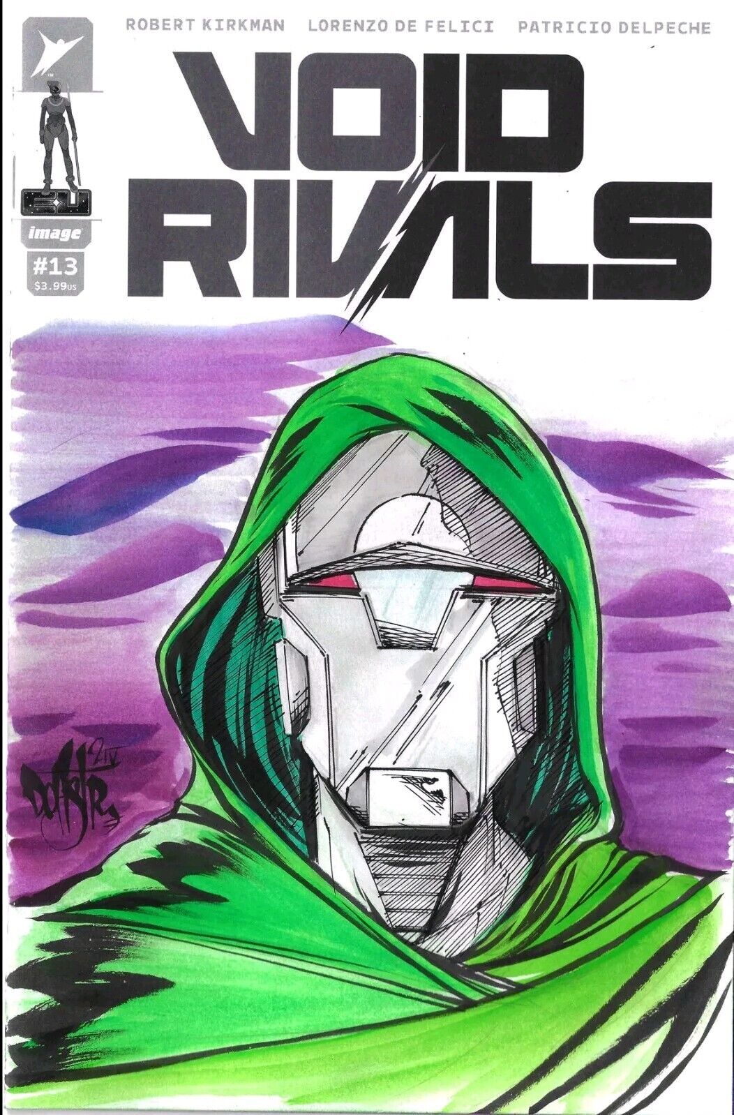 Void Rivals #13 (2024) Sketch Cover W Original DCastr