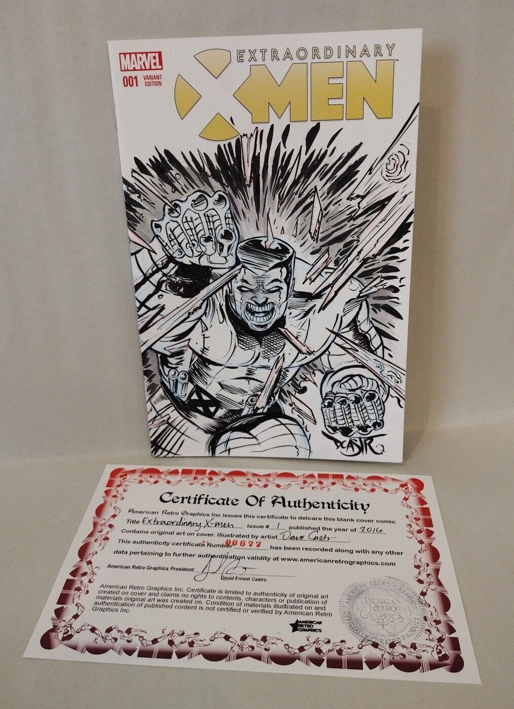 Extraordinary X-Men #1 (2016) Marvel Sketch Cover Variant Comic W Original Art