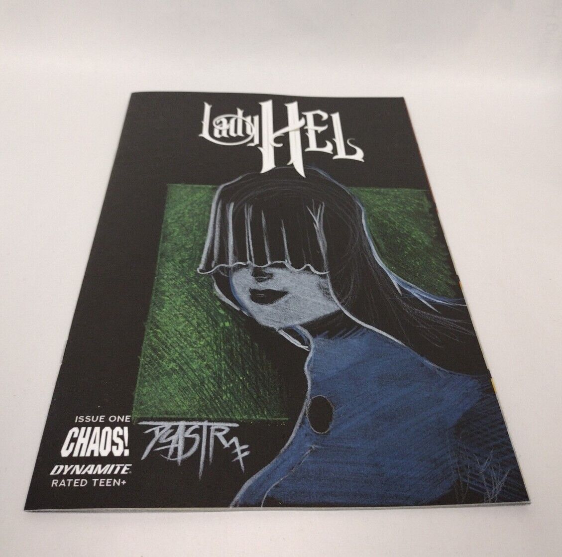 Lady Hel #1 Cover F Black Blank Authentix w Original Art Dcastr w ARG COA # 