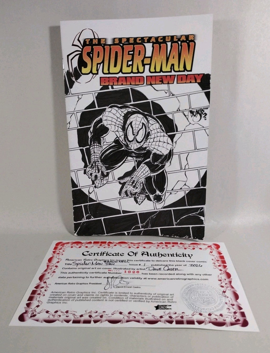 Spectacular Spider-Man Brand New Day 1 Marvel Sketch Cover W Original DCastr Art