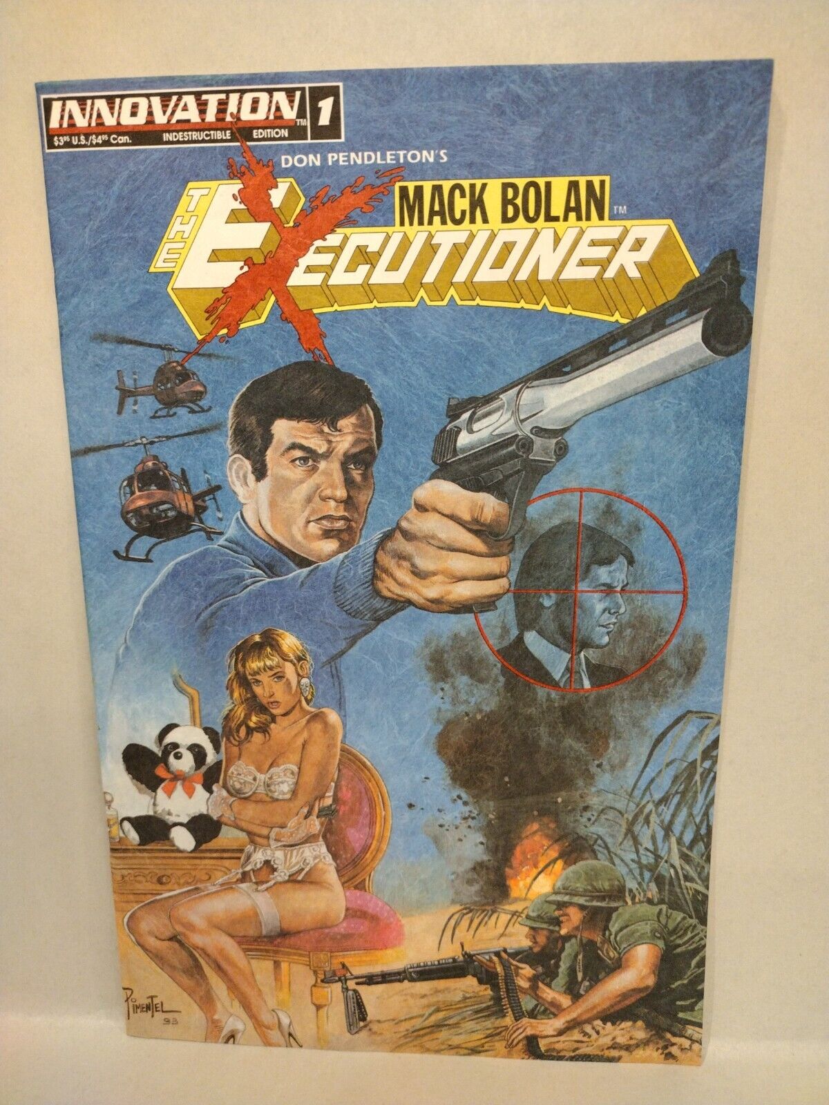 Mack Bolan Executioner #1 (1993) Innovation Variant Comic Set w Poster VF-NM