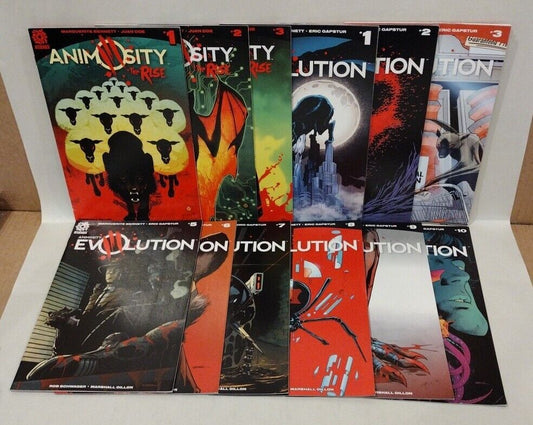 Animosity Evolution (2017) Aftershock Comic Lot Set #1-3 5-10 Rise #1-3 Bennett