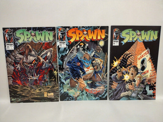 Spawn (1995) Image Comic Lot Set #33 34 35 Clown Violator Covers Greg Capullo