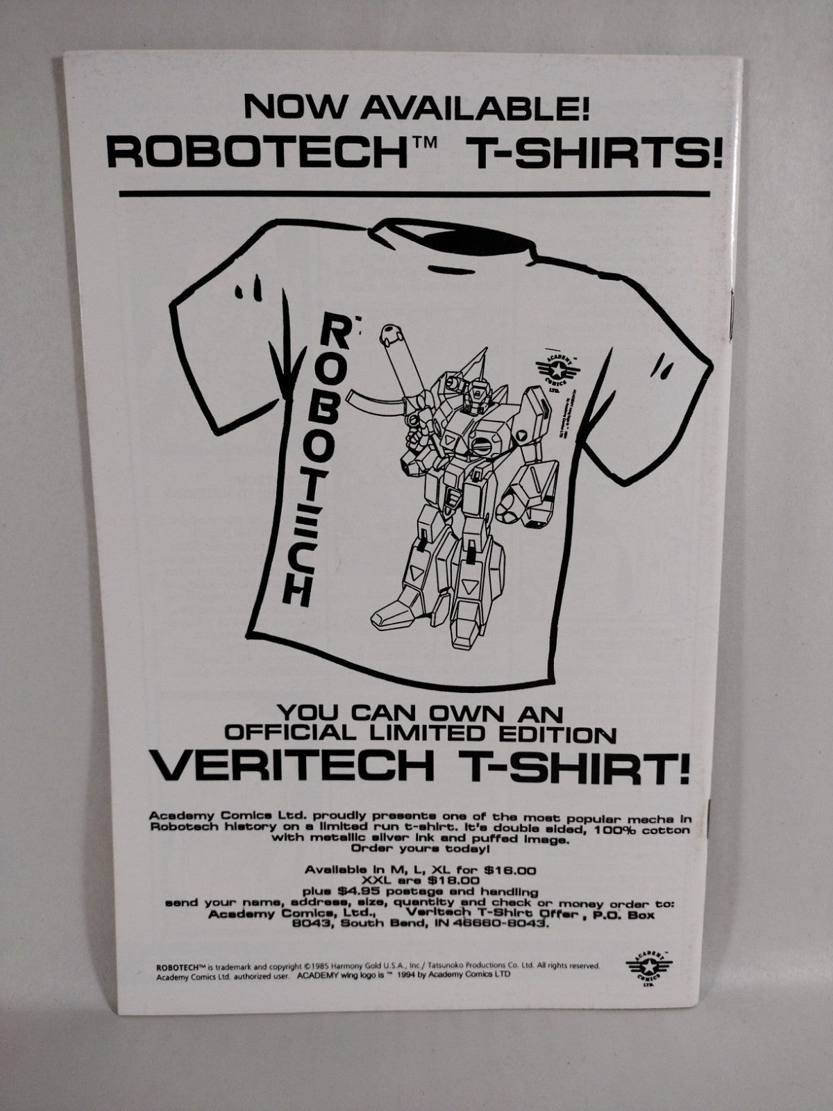 Robotech Return To Macross #29 (1996) Academy Comics VF