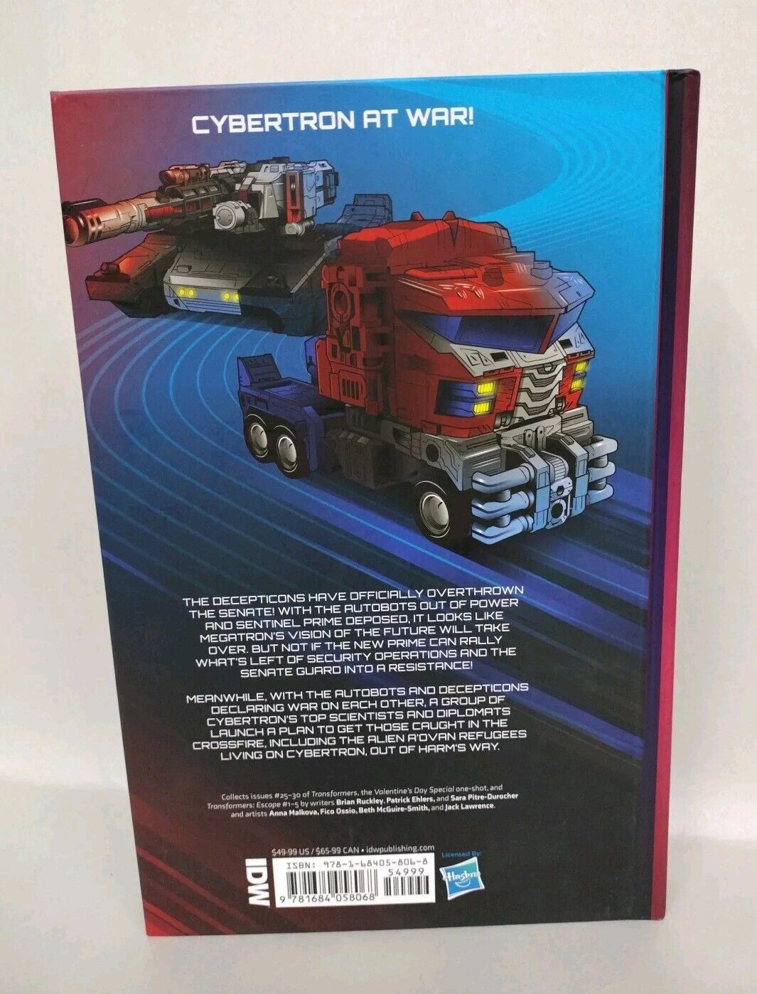 Transformers Vol 4 Declaration of War (2021) IDW HC 25-30 Escape 1-5 V Day New