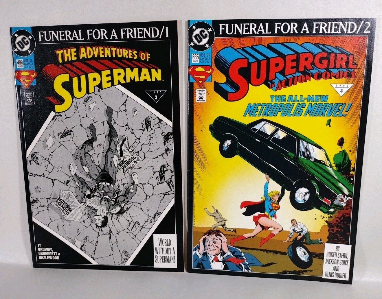 DC Comics Superman Funeral For A Friend Complete Story Arc Pt 1-8 VF-NM