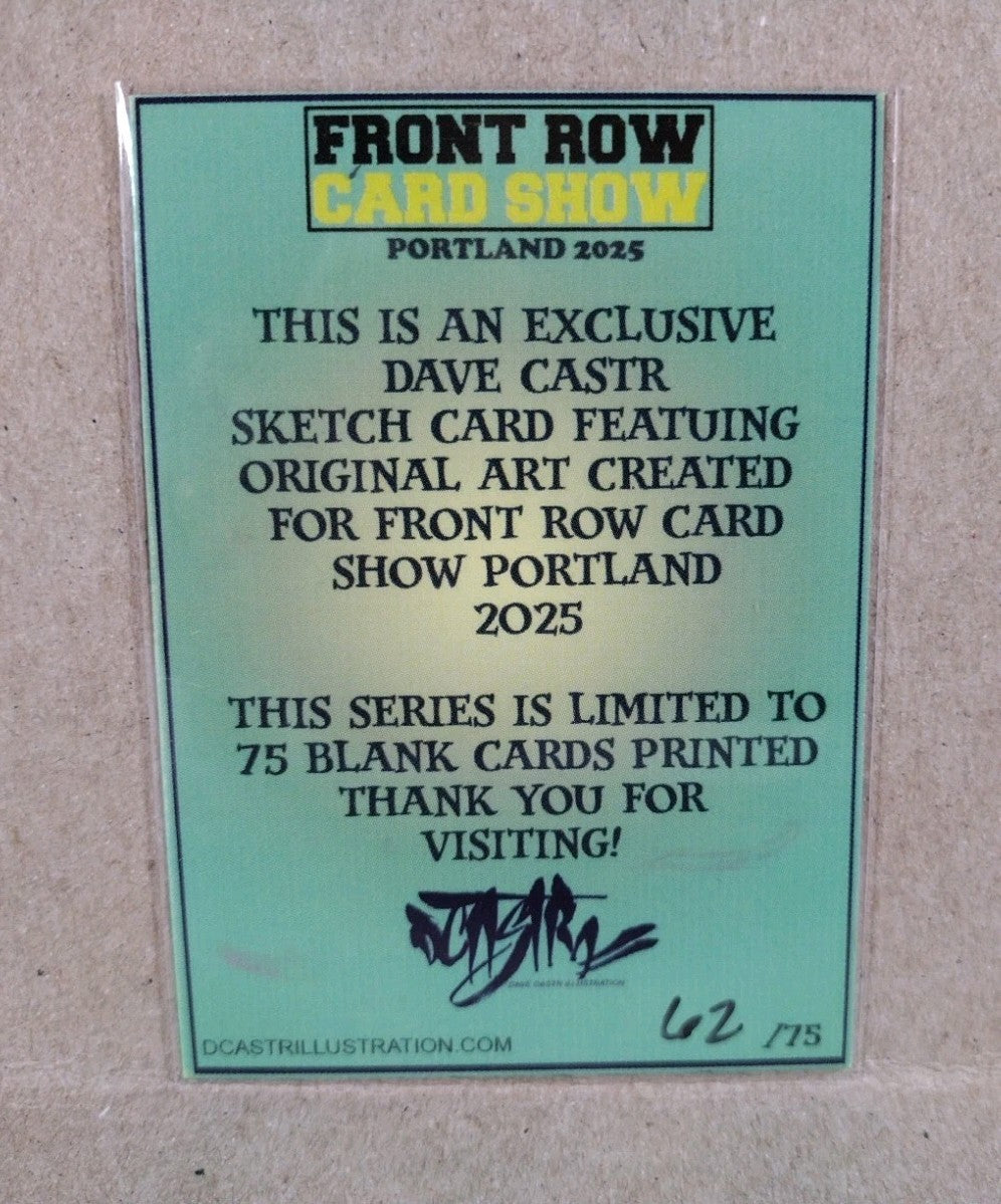 DCastr (2025) Front Row Show Exclusive Sketch Card W Original Sleepwalker Art