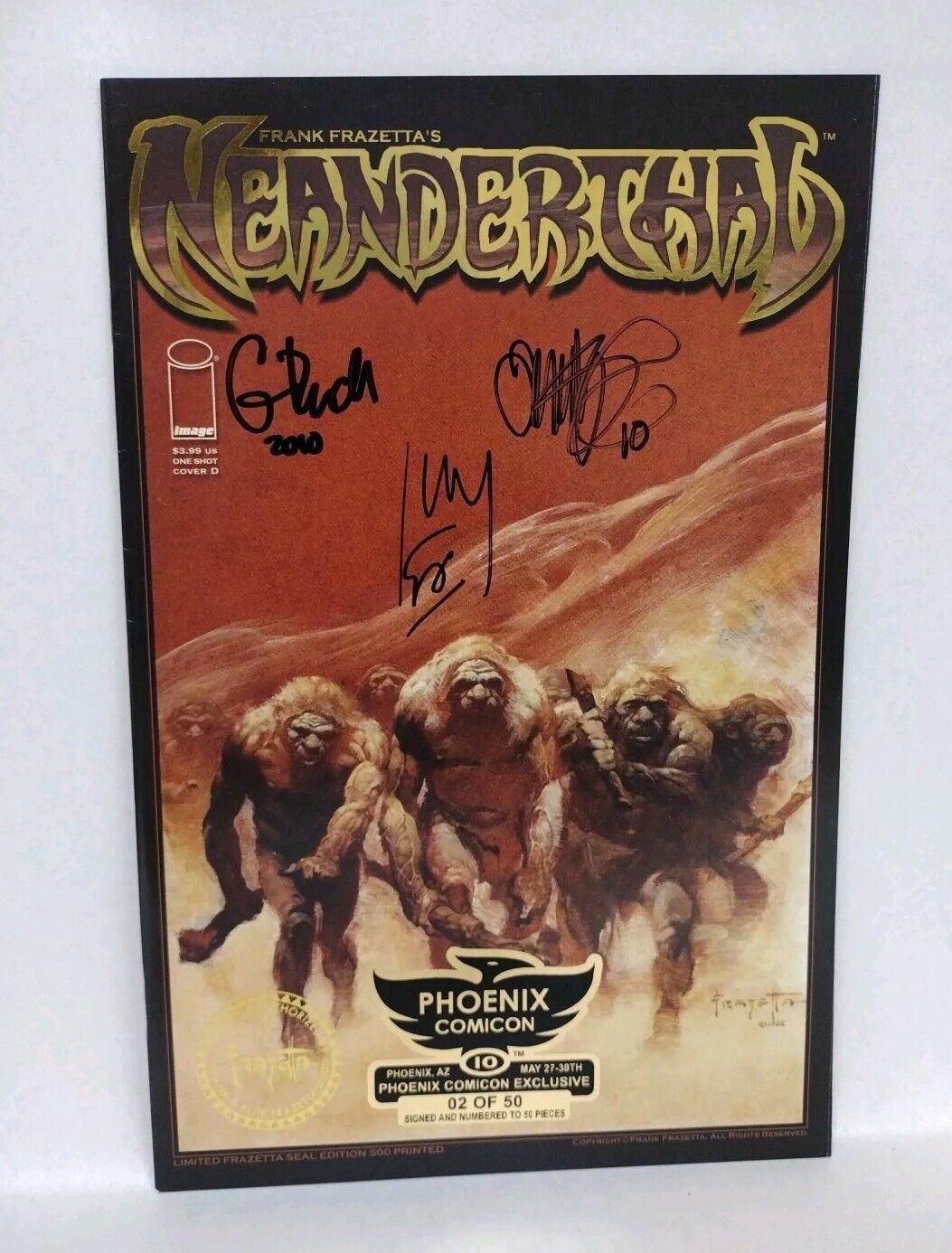 Frank Frazetta Neanderthal #1 Image Comic One Shot Phoenix Exclusive Signed #'d