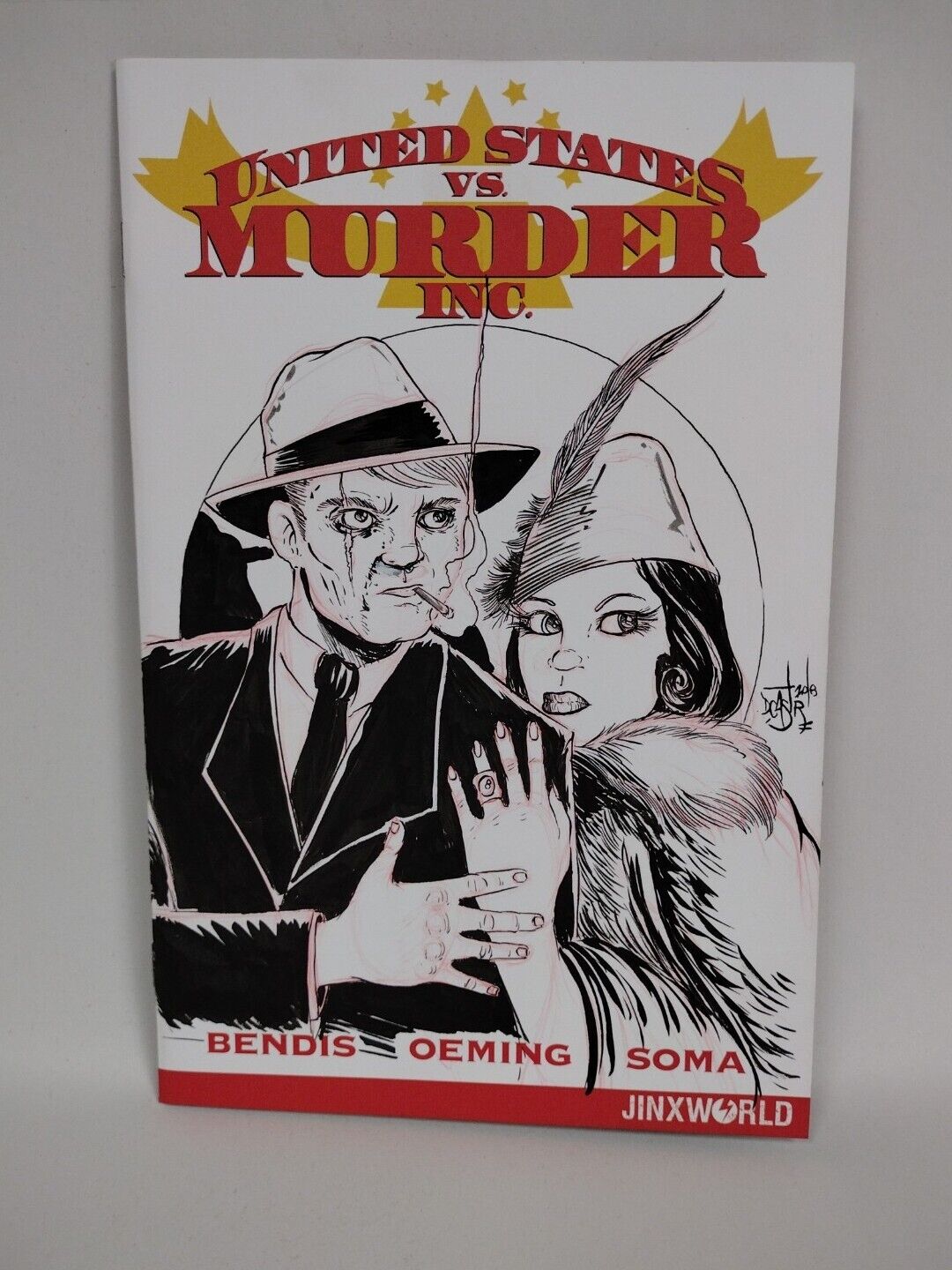 United States vs. Murder Inc. #1 (2018) Blank Sketch Cover W Original Art DCastr