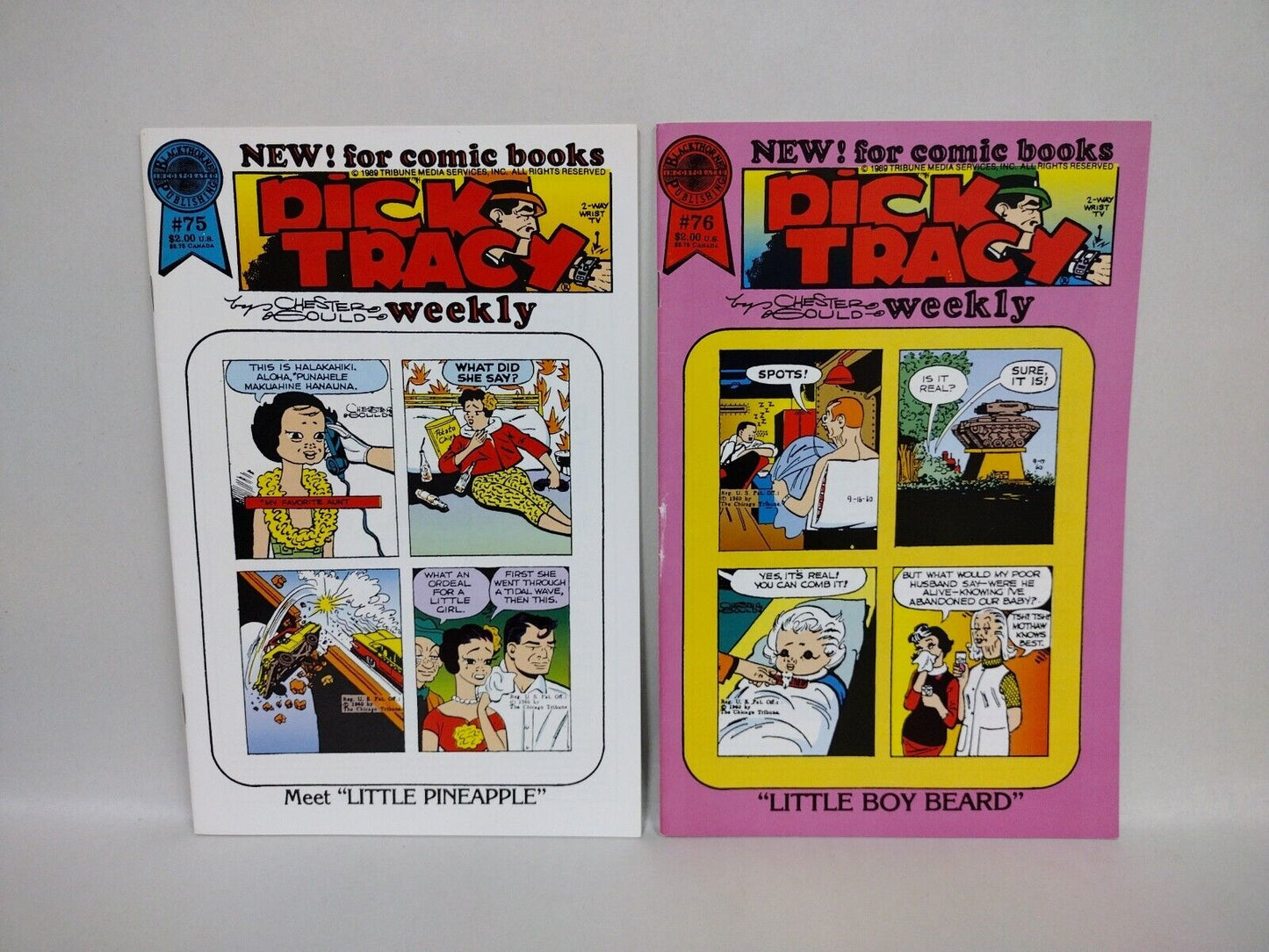 Dick Tracy Weekly (1989) Blackthorne Comic Lot Set 75-82 84-86 88 89 Chest Gould