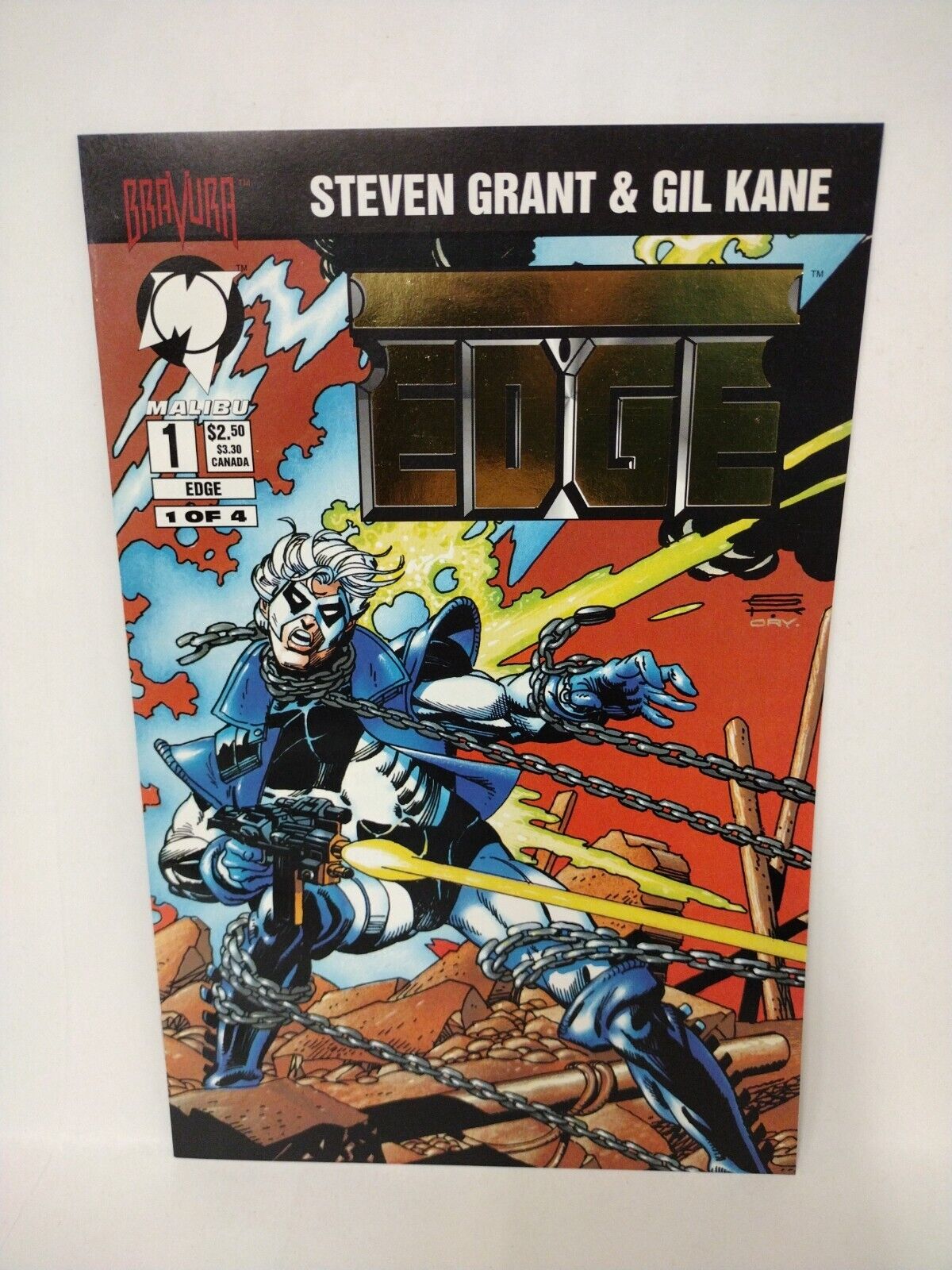 EDGE (1994) #1-3 +Variant Complete Bravura Malibu Comic Series Gil Kane S. Grant