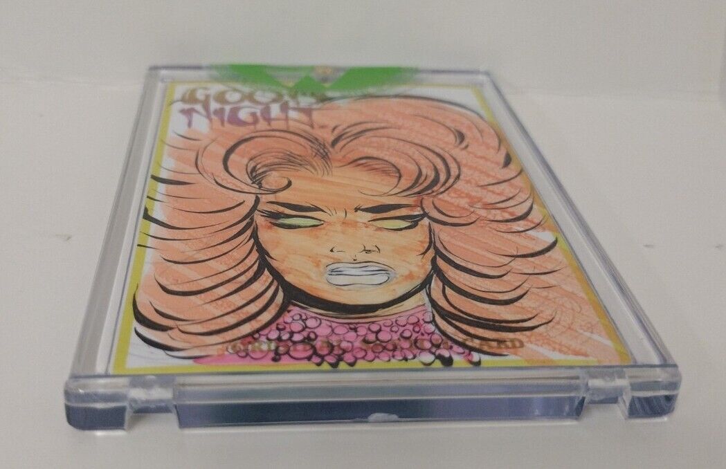 Dave Castr's Good Night (2021) ARG Sketch Card W Original DC's Starfire Art