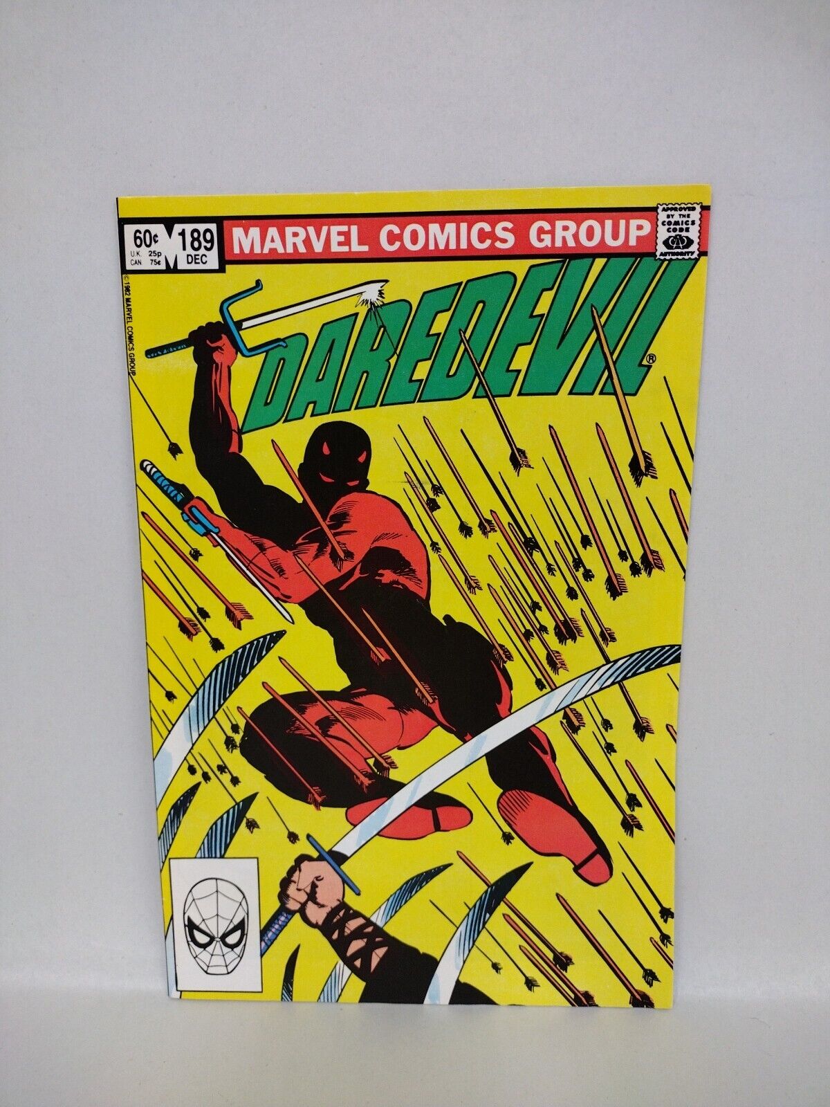 Daredevil (1982) Marvel Comic Lot Set #185 186 187 188 Frank Miller Black Widow