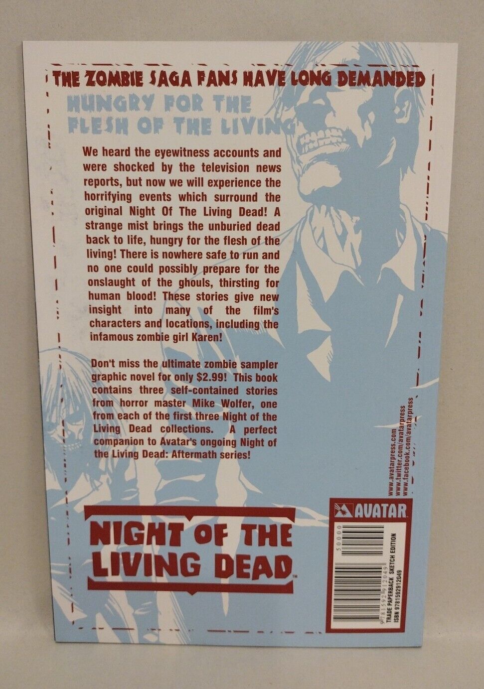 NOTLD Day Of The Undead #1 (2014) Sketch Cover Variant W Original Ken Meyer Art