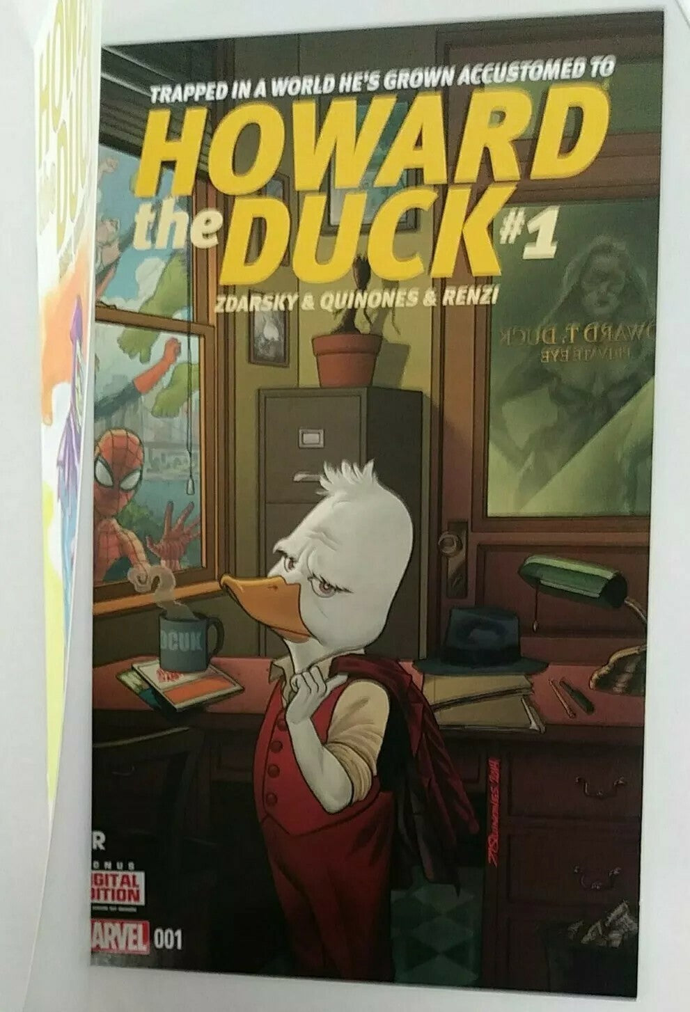 Howard the Duck 1 (2015) Marve Sketch Cover Variant Comic W Original DCastr Art